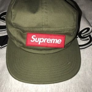Supreme olive green camp cap